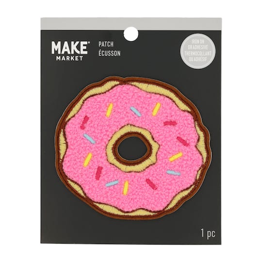 Donut Embroidered Iron-On & Adhesive Patch by Make Market®